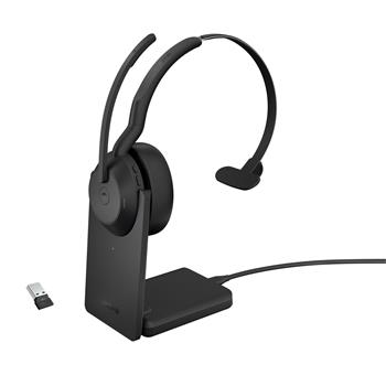 Jabra Evolve2 55/Mono/ANC/USB/BT-USB/Bezdrát/MS/Stand/Černá