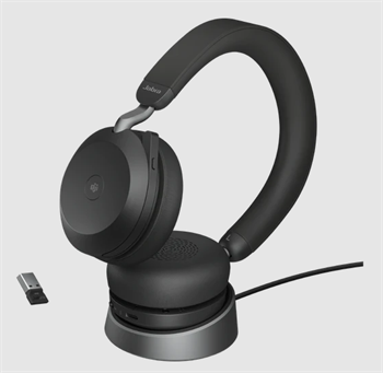 Jabra Evolve2 75/Stereo/ANC/USB-C/BT/Bezdrát/Stand/Béžová