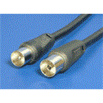 Kabel anténní 75 Ohm, IEC169-2, M-F, 3m
