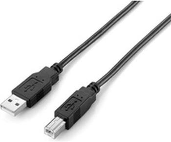 Kabel C-TECH USB A-B 1,8m 2.0, černý