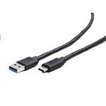 Kabel CABLEXPERT USB 3.0 AM na Type-C kabel (AM/CM), 1m, černý