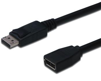 Kabel DisplayPort prodlužovací M/F 2 m