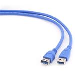 Kabel GEMBIRD USB A-A 1,8m 3.0 prodlužovací, modrý