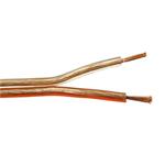 Kabel k reproduktorům, 2x 0,75mm2, OFC měď, trasparentní, 1m