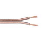 Kabel k reproduktorům, 2x 1,5mm2, CCA, transparentní, 1m