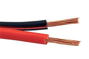 Kabel k reproduktorům, 2x1,5mm2, OFC měď, černo červený, 25m
