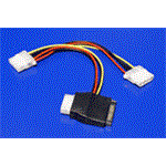 Kabel napájecí SATA -> 3x 5,25"