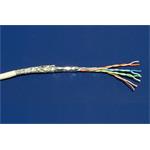 Kabel S/FTP kulatý, kat. 5e, 100m, lanko, dvojité stínění