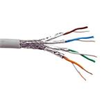 Kabel S/FTP (PiMF) kulatý, kat. 6a, 1m, drát