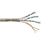 Kabel S/FTP (PiMF) kulatý, kat. 6a, lanko, 1m