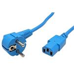 Kabel síťový, CEE 7/7(M) - IEC320 C13, 1,8m, modrý