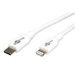 Kabel USB C - Lightning, 2m, bílý