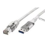 Kabel USB3.0 A(M) -> RJ45M, Gigabit Ethernet, 1,5m, bílý