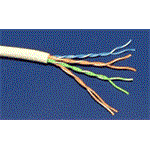 Kabel UTP kulatý, kat. 5e, 1m, drát