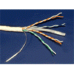 Kabel UTP kulatý, kat. 6, 1m, drát