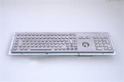 KB005K – Průmyslová nerezová klávesnice s trackballem do zástavby, CZ, USB, IP65