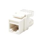Keystone konektor RJ45 kat. 5e, bílý, nestíněný, 180°