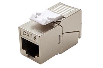 Keystone konektor RJ45 kat. 6, stíněný, 180°, montáž bez nástrojů