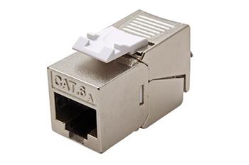 Keystone konektor RJ45 kat. 6a, stíněný,180°, montáž bez nástrojů