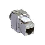 Keystone konektor RJ45 kat. 6a, stíněný, 180°, montáž bez nástrojů