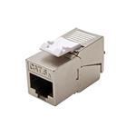 Keystone konektor RJ45 kat. 6a, stíněný,180°, montáž bez nástrojů