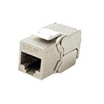 Keystone konektor RJ45 kat. 6a, stíněný, 180°, slim, montáž bez nástrojů