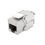 Keystone konektor RJ45 kat. 8.1, stíněný, 180°, montáž bez nástrojů