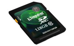 Kingston 128GB SecureDigital (SDXC) Memory Card (Class 10)