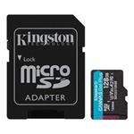 Kingston Canvas Go Plus A2/micro SDXC/128GB/UHS-I U3 / Class 10/+ Adaptér