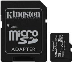 Kingston Canvas Select Plus A1/micro SDHC/32GB/100MBps/UHS-I U1 / Class 10/+ Adaptér