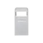 Kingston DataTraveler Micro/256GB/USB 3.2/USB-A/Stříbrná