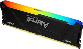 Kingston FURY Beast/DDR4/64GB/3200MHz/CL16/4x16GB/RGB/Black