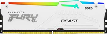 Kingston FURY Beast/DDR5/64GB/5600MHz/CL40/4x16GB/RGB/White