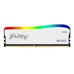 Kingston FURY Beast White/DDR4/8GB/3600MHz/CL17/1x8GB/RGB/White