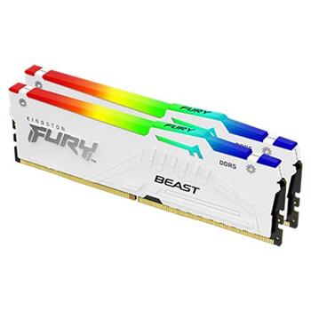 Kingston FURY Beast White/DDR5/64GB/6000MHz/CL40/2x32GB/RGB/White