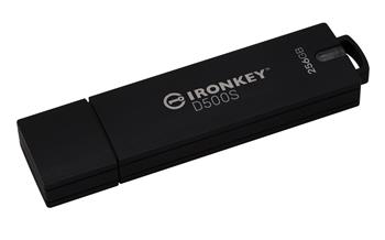 Kingston Ironkey D500S/256GB/USB 3.2/USB-A/Černá