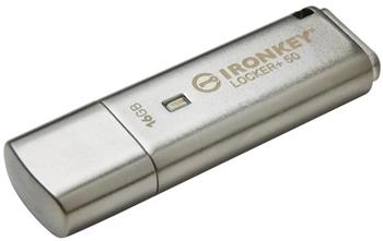 Kingston IronKey Locker+ 50/16GB/USB 3.1/USB-A/Stříbrná