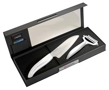 Kyocera Dárková sada na krájení a loupání – bílá
