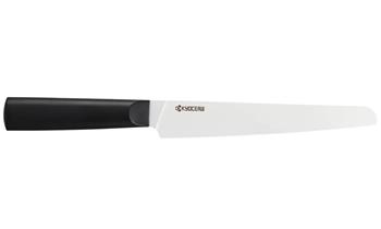 Kyocera Nůž na chleba 18 cm, bílá čepel, pilkový, černá rukojeť