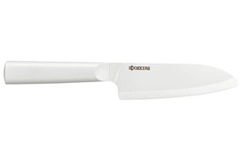 Kyocera Nůž Santoku 14 cm, bílá čepel, bílá rukojeť