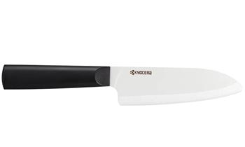 Kyocera Nůž Santoku 14 cm, bílá čepel, černá rukojeť