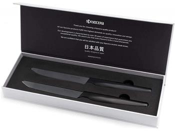 Kyocera Sada steakových nožů, 2 ks, černá rukojeť, černá čepel