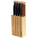 KYOCERA stojan na 4 keramické nože- vyrobeno z bambusu (pro max. délku čepele 20 cm)