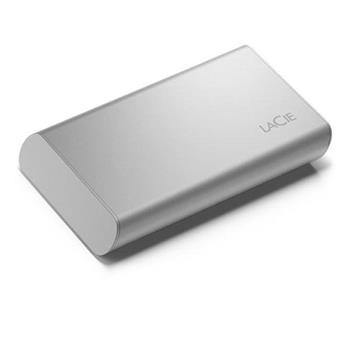 LaCie SSD Externí Portable 2.5" 500GB - USB 3.1 Gen 2 Type C, Stříbrná