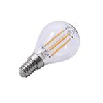 LED žárovka Filament P45, E14, 2700K, 4W, 470lm, 300°, čirá