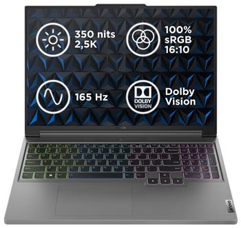 Lenovo Legion Slim 5/16AHP9/R7-8845HS/16"/2560x1600/16GB/1TB SSD/RTX 4070/bez OS/Gray/3R