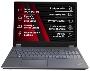 Lenovo ThinkPad P/P16 Gen 2/i7-14700HX/16"/4K/T/32GB/1TB SSD/RTX 3500A/W11P/Black/3R