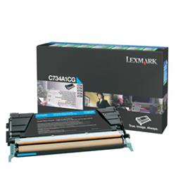 Lexmark C734, C736, X734, X736, X738 Cyan Return Programme Toner Cartridge (6K)