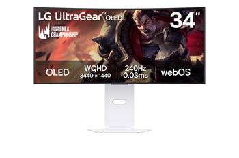 LG UltraGear/34GX90SA-W/34"/OLED/wQHD/240Hz/1ms/Blck-White/2R