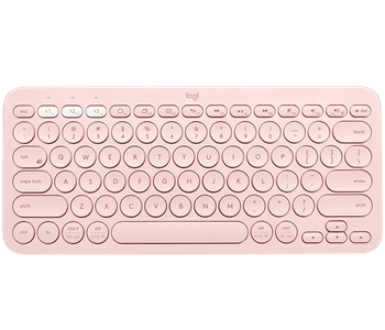 Logitech klávesnice Bluetooth Keyboard K380 US, růžová